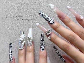 サンミーゴネイル 神戸店(Sunmego Nail)/ツイード×フレンチネイル