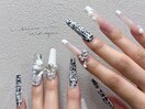 ツイード×フレンチネイル