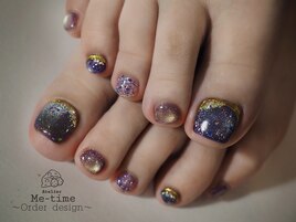 No.479/Purple Glitter Foot des