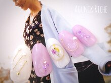 アグニークリッシェ(Agunik Riche)/【押し花ネイル】