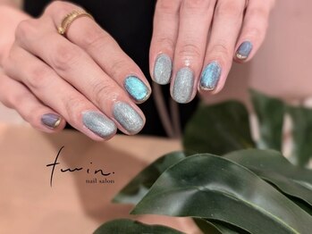 ツイン(twin.)/マグネットネイル×オプ有