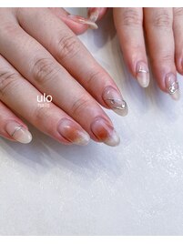 ワンホンチークネイル