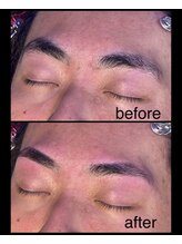 トップルック 横浜店(TOP LOOK)/メンズ眉毛ビフォーアフター