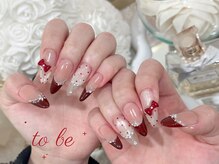 ネイルサロン トゥービー 御徒町上野(To Be)/長さだしワンホンデザイン