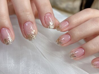 シンプルラメグラデーション