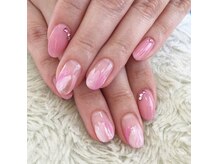 ネイルヴィーナス(NailVenus)の雰囲気（ピンク系のニュアンスネイルアートです。）