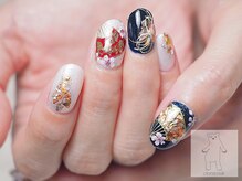 オトナネイル(otona nail)/和柄 水引きネイル