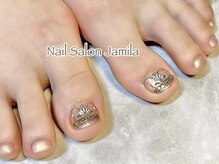 ジャミーラ(Jamila)/手描きネイル＋ワンカラー