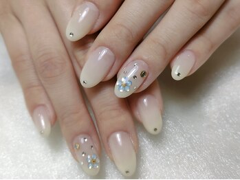 ミューズ ミューズ(Muse Muse)/ホワイトグラデ × ストーン