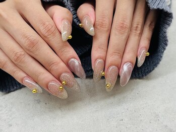 ネイルサロン ドゥ(Nail Salon Doux)/【ほり】大人可愛い冬ネイル
