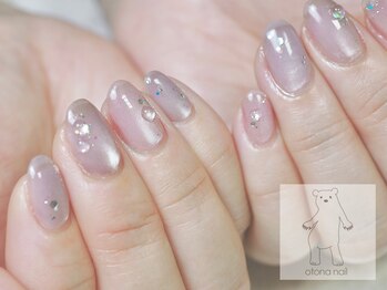 オトナネイル(otona nail)/水光マグのちゅるん水滴ネイル