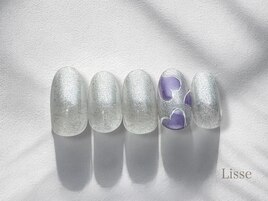 うるうるマグネットハートネイル