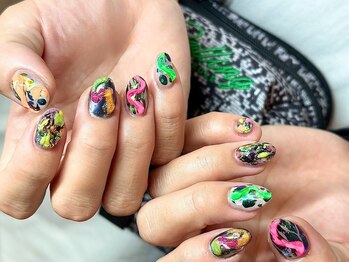 ヌル ネイル 堀江(NURU NAIL HORIE)/海外ネイル！アニマル個性派☆