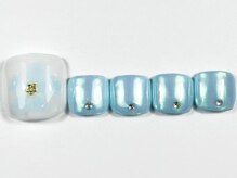 ネイルメゾン 渋谷店(NAIL MAISON)/お花もやもやミラー¥7500