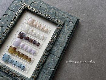 ミラ(milla.)の写真/"色"で"魅力"を引き出すnail salon/季節やtrendに合わせたdesignをご用意。何気ない日常にも、ときめきを…