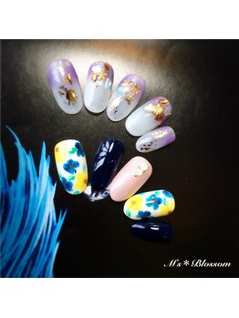 ネイルサロンアンドスクールエムズブロッサム(Nailsalon & school M's Blossom)/７月定額制ジェルコース