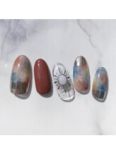 アラ ウィー ナッティー ネイル 北千住店(Aala wi Natty nail)/ミラーフレンチ×マーブル