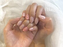 スラッシュフレーバー(/flavor)/お花ネイル