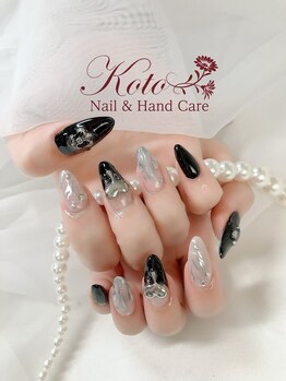 コト(KOTO)/黒ネイル/地雷系