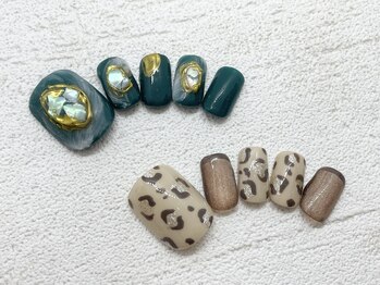 タネモト(Tanemoto)/12・1月フットネイル¥9900