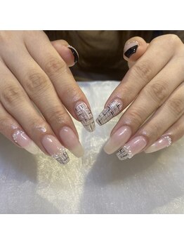 ララアンジュ(LaLa-Ange)/ツイードネイル