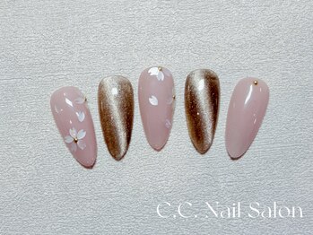 シーシーネイルサロン 池袋(C.C.Nail salon)/春の桜ネイル