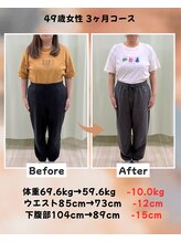 くさば整骨院/49歳女性/ダイエット3か月コース