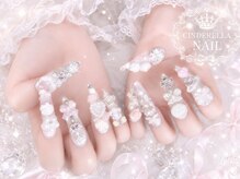 シンデレラネイル(CINDERELLA NAIL)/【スカルプ長さだしネイル】
