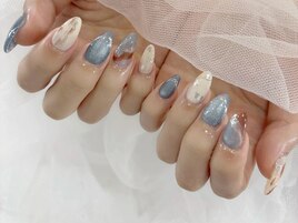 ニュアンスネイル/夏デザイン