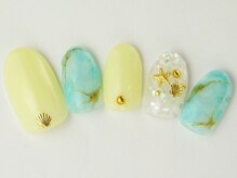 ネイルサロン ドレリッチ 大宮店(drerich)/ターコイズ天然石アート