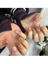 カオネイル 新宿店(KAONAIL)/冬に人気のチェック柄♪