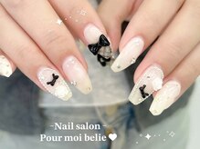 ぷわべりネイル 岐南/パーツ組み合わせが可愛い