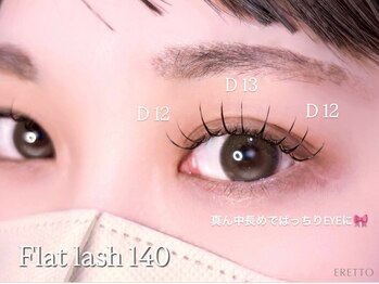 エレット 渋谷店(ERETTO)/ フラットマットエクステ140本