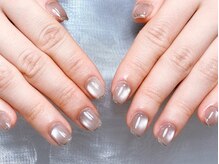 ドリーミー ネイル 上野(Dreamy Nail)/マグネット×ラメフレンチ