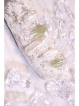 ラルネイル 大宮(Lull. nail)/＊スモークグリーン＊塗りかけ＊