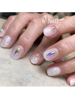 サクラズネイル 警固店(Sakura's nail)/『ホワイトグラデ』