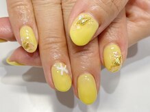 クォーターリゾートネイル(QUARTER RESORT nail)/イエローマリンネイル☆