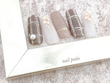 ネイルパティオ 浦和店(nail patio)/チェック柄ネイル ¥9,980