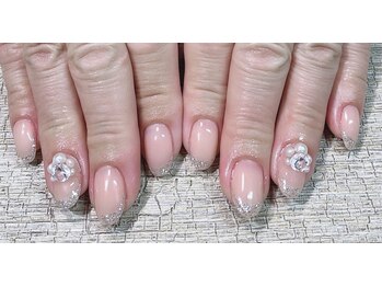 キングダム(KINGDAM)/2色フレンチ+3Dパーツ