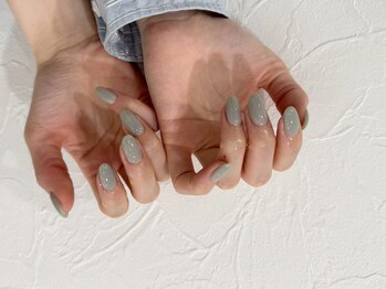 リアン 大宮(Rian)/美爪ワンカラー/くすみグレー