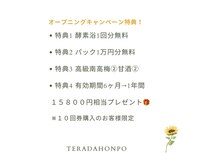寺田本舗の雰囲気（破格のオープニングキャンペーン実施中！回数券10回でお得に温活）