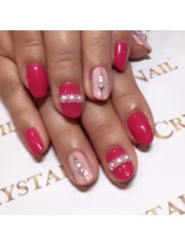 クリスタルネイル ボンベルタ橘店(CRYSTAL NAIL)/ワンカラー