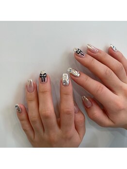 コロレ(colore')/ミラーグラデーションネイル