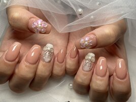 ４本アート★花★リボン