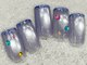 チェリーズネイル(Cherrys Nail)の写真/クリアな指先にチークとホロを。オフィスに馴染む大人かわいいネイルを！