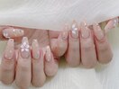 夏に人気フラワーリゾートネイル