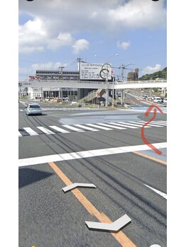 ホタル(hotaru)/南区方向からの道順です。