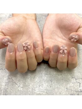 ネイルサロンファストネイルプラス 新宿店(FAST NAIL PLUS)/2024夏ネイル【リボン】
