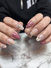 テソロネイル(TESORO nail)/ツイードニュアンスネイル