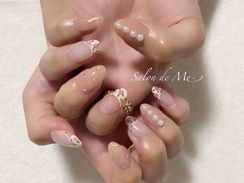 サロン ド ミー(Salon de Me.)の写真/持ち込みデザインOK！通いやすい低価格♪ドライケア＆オフ込み♪お好きなデザインで理想の指先を演出☆